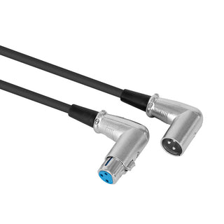 Hybrid Right Angle XLR Male-Right Angle Female 5M