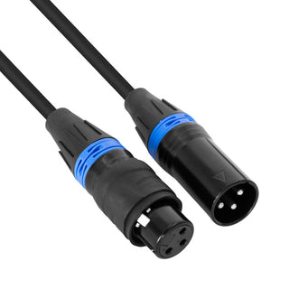 HYBRID DMX CABLE WITH WATERPROOF CONNECTORS - 1 METER