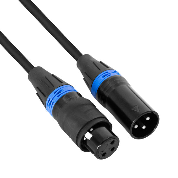 HYBRID DMX CABLE WITH WATERPROOF CONNECTORS - 10 METER