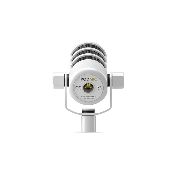 Rode PodMic Dynamic Podcasting Microphone (White)