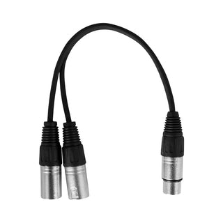 HYBRID XLR FEMALE – DUAL XLR MALE CABLE 0.3M